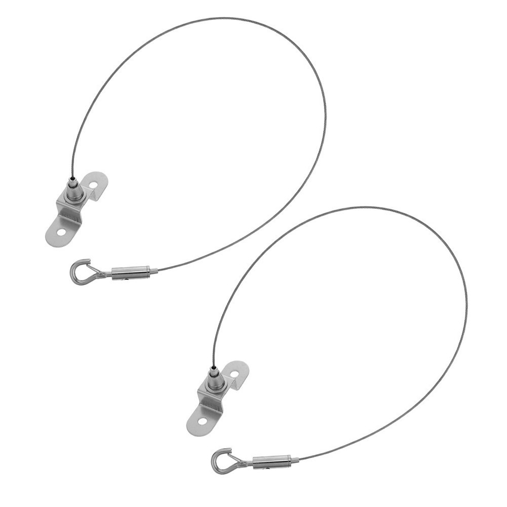 2 Pcs Hanging Chart Wire Hook Advertising Board Chains with Hooks Cable