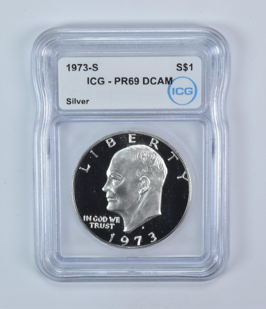 1973-S Eisenhower $1 Silver PR69 DCAM ICG