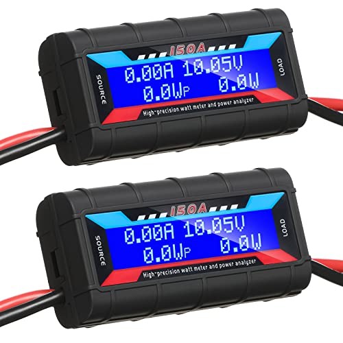 2 Pcs High Precision Watt Meter Power Analyzer Battery Consumption 9000.0