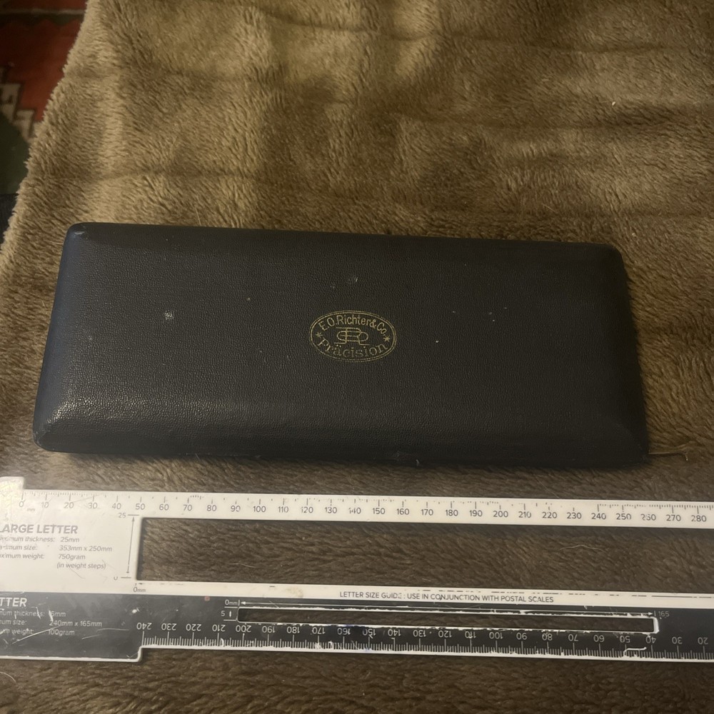 Vintage E.O. Richter & Co Precision Drawing Compass Set – Incomplete – Germany