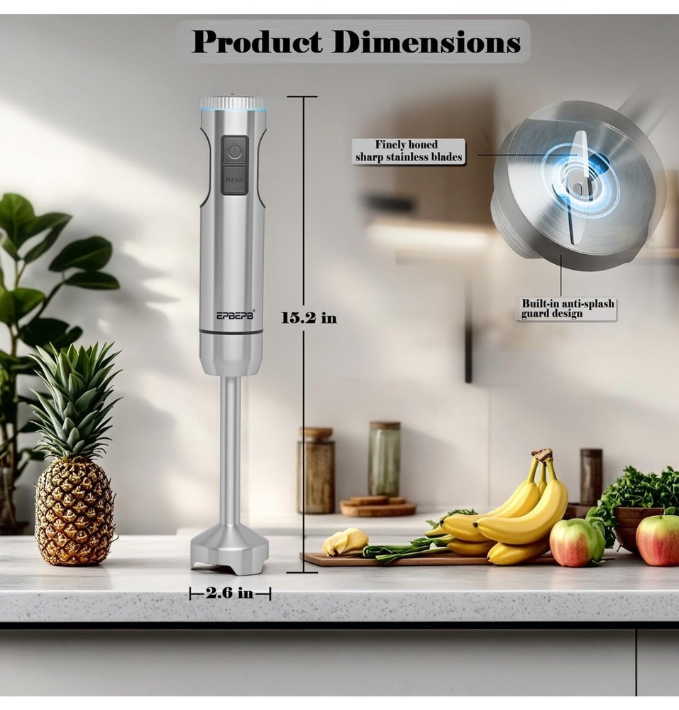 Handheld Immersion Blender Bundle