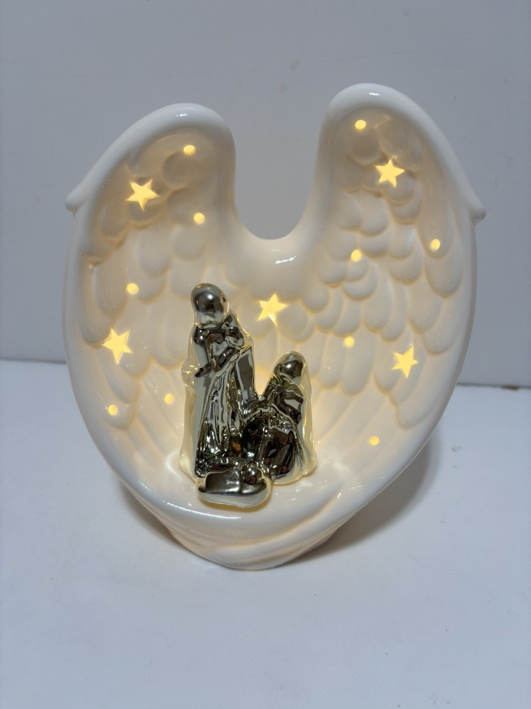 Home Reflections Lit Ceramic Nativity Scene H230223 EW-B