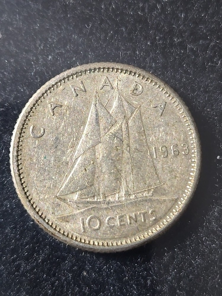 1963 Silver Canadian Dime