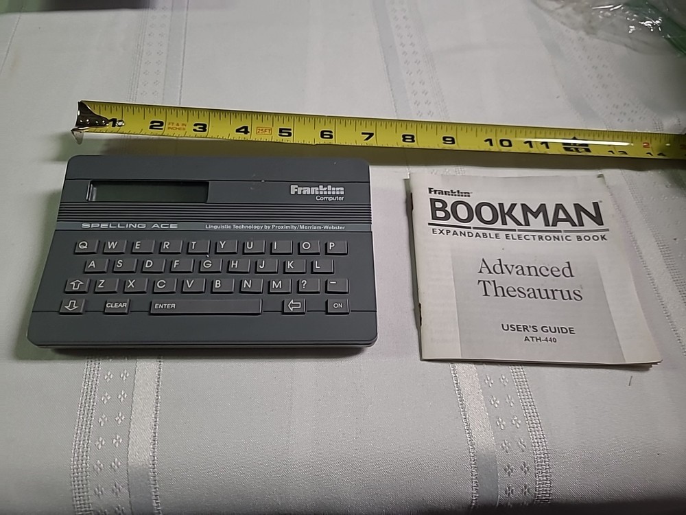 Vtg. Franklin Bookman Computer Spelling Ace (Bin C)