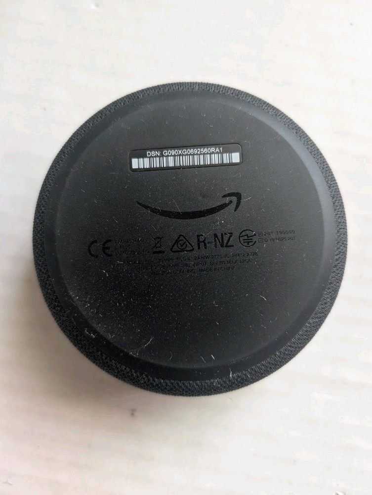 Amazon Echo Dot 3rd Generation C78MP8 Smart Speaker BLACK No Power Cord Tested