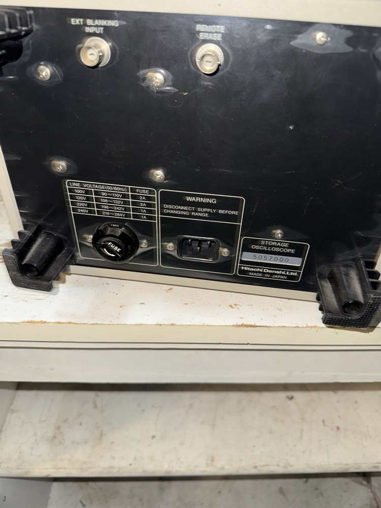 Hitachi V-134 analog storage oscilloscope.