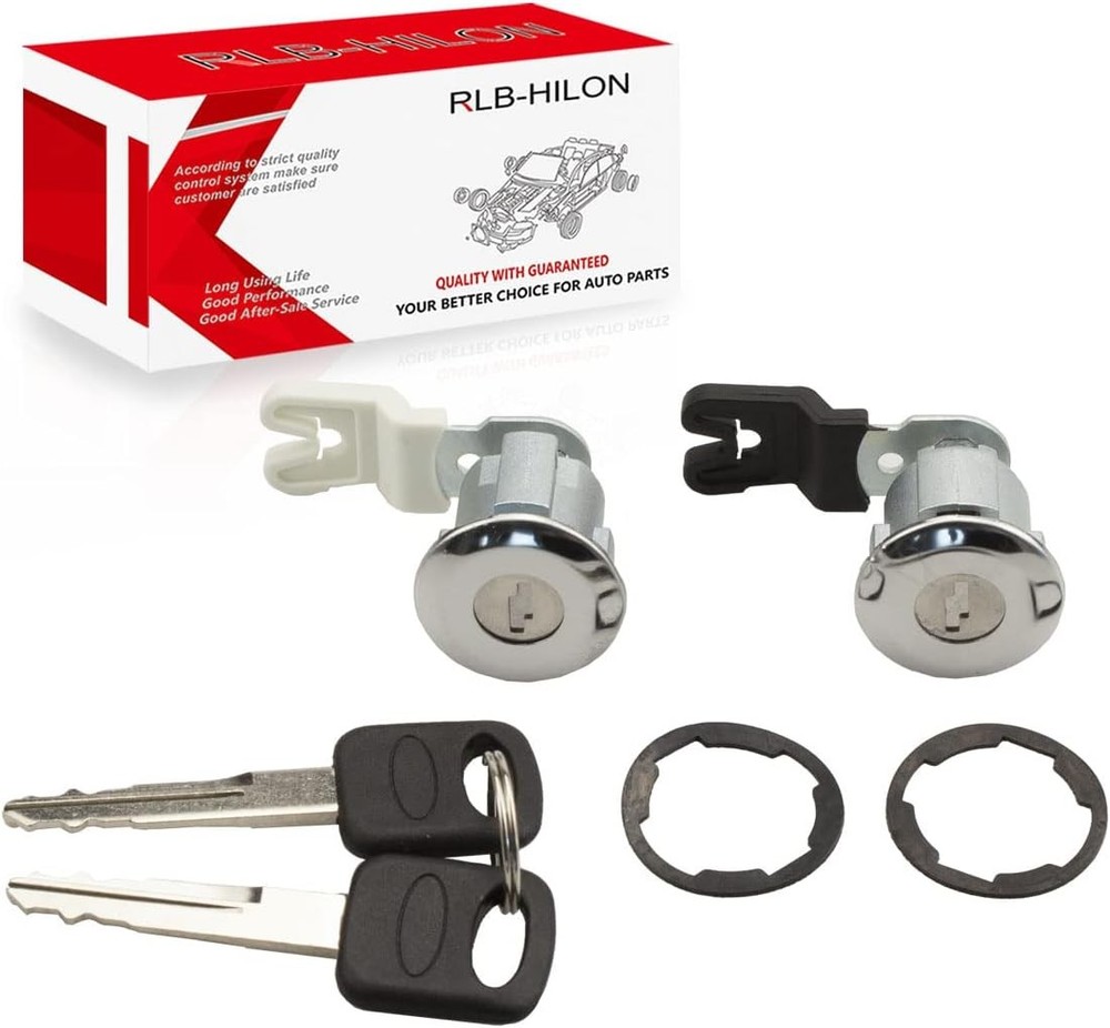 RLB-HILON Door Lock Cylinder Set Compatible with Ford E150 E250 E350...
