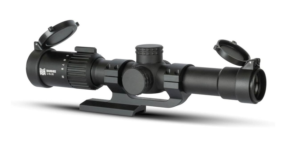 Monstrum Banshee 2-10x30 MPVO Rifle Scope with Offset Scope Mount
