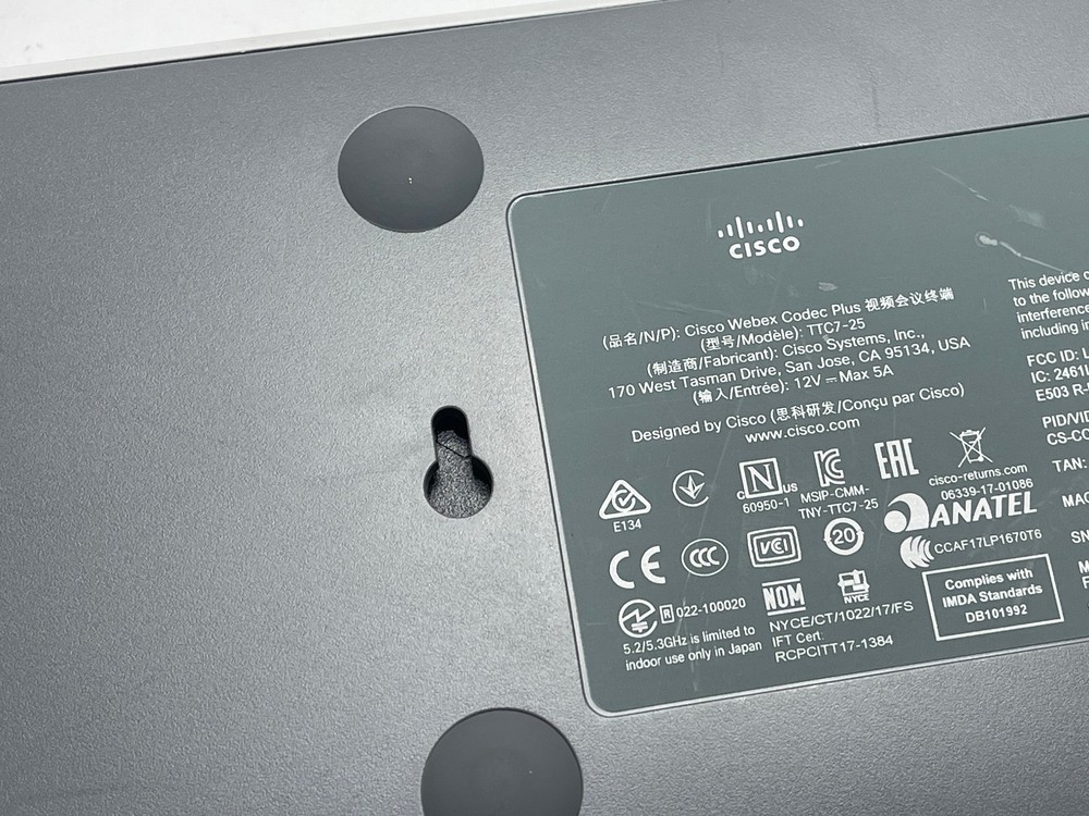 Cisco Webex Codec Plus TTC7-25 Conferencing Unit, CS-CODEC-PLUS