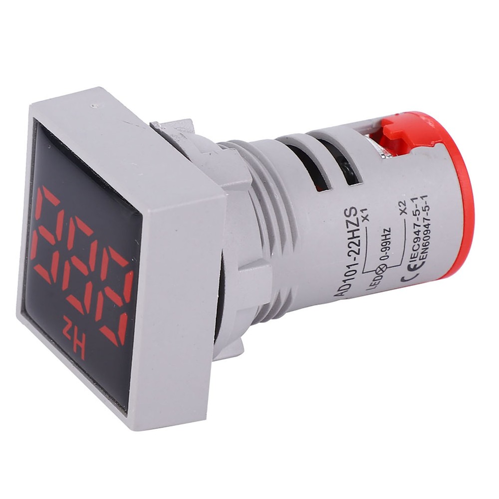 Square Digital Display LED Indication Light AC100~380V 20~75Hz Frequency