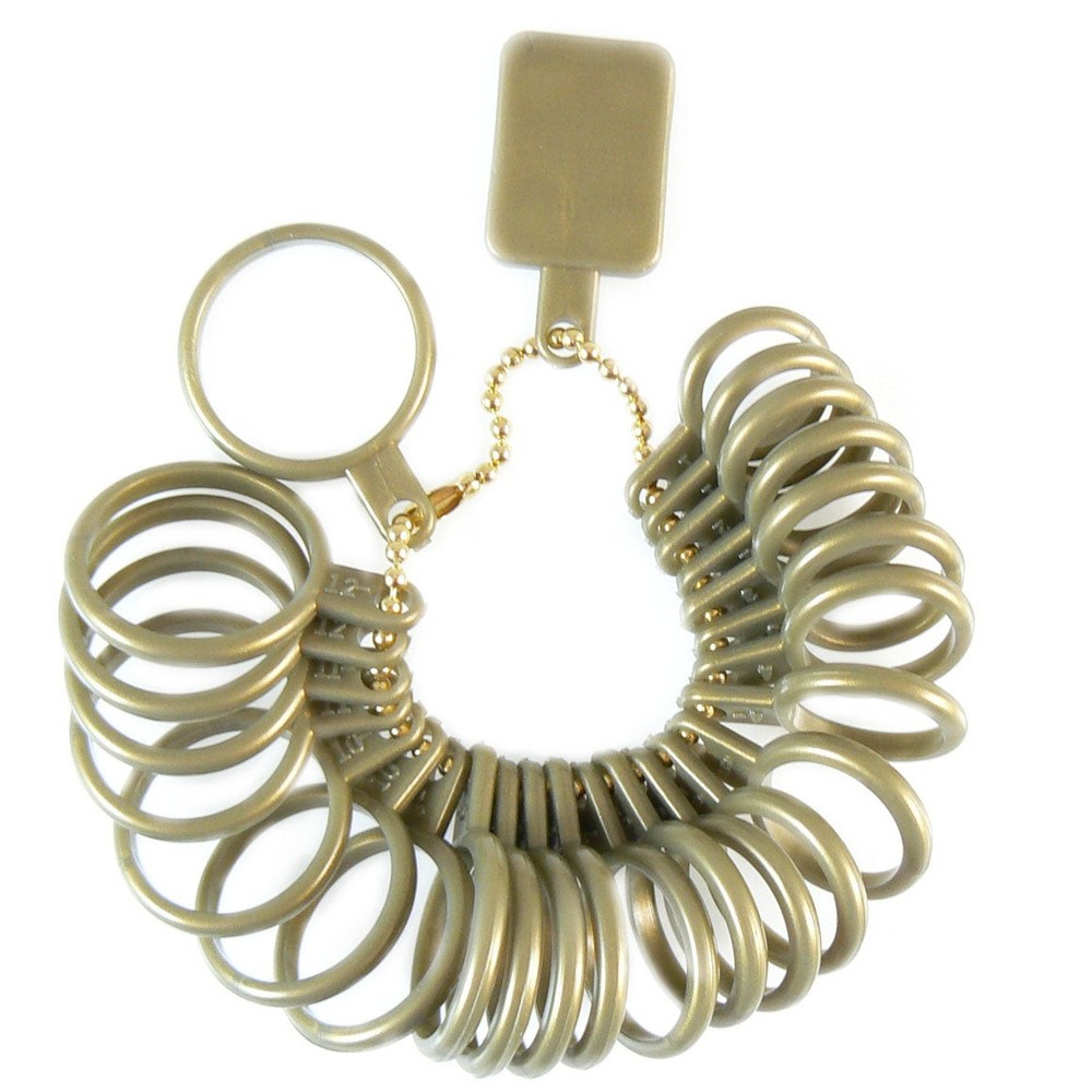 Finger Size Measuring Rings Set