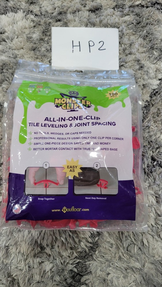 All-in-one-clips 100pcs Tile Leveling & Joint Slacing