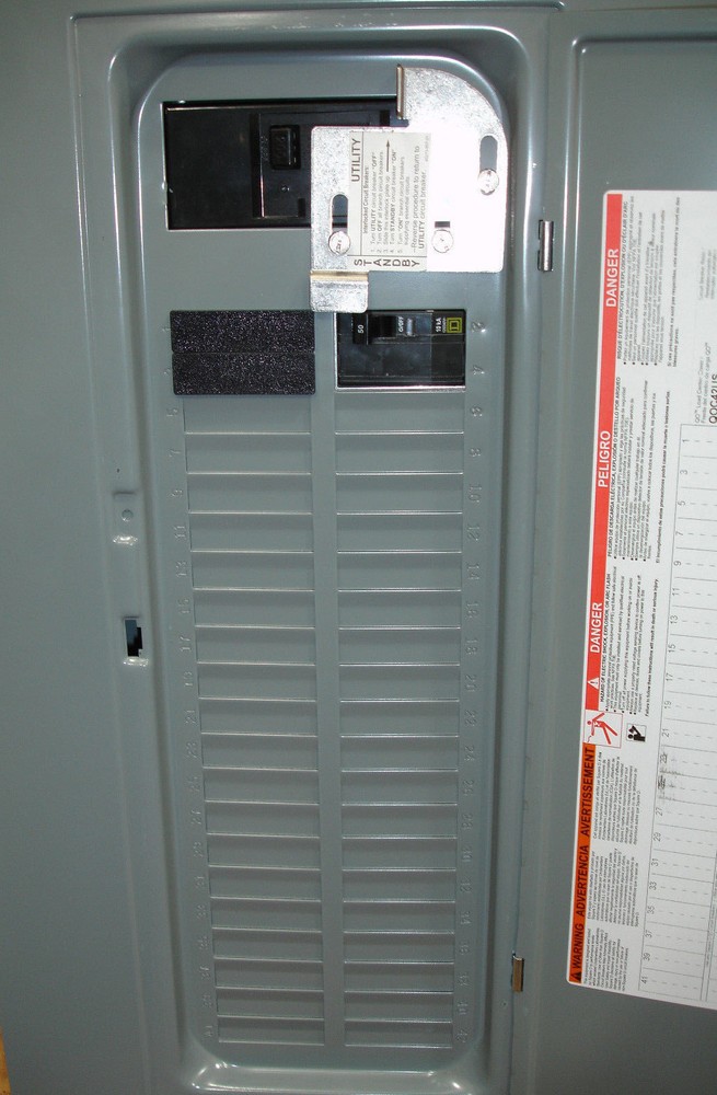 New Square D Generator Interlock Panel Breakers & Receptacle 20,30, or 50 amp