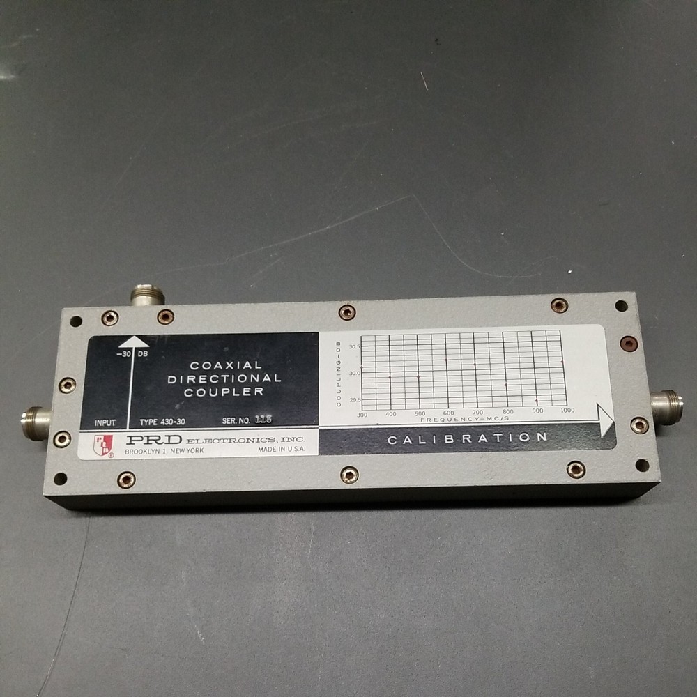 PRD Electronics Type 430-30 RF Microwave Directional Coupler