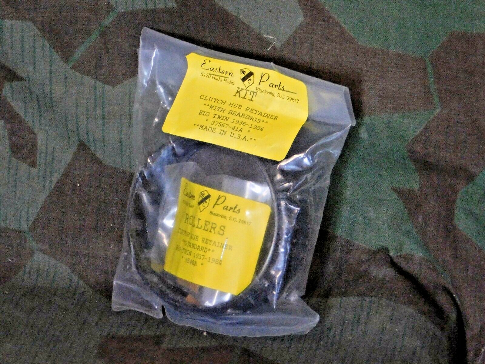 Knucklehead, Panhead, Shovelhead, Clutch Hub Bearings & Retainer. USA Made.