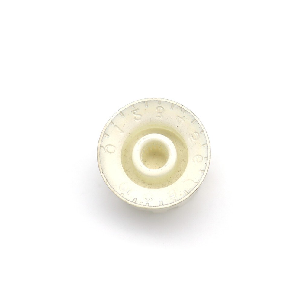 4Pcs White Knurled Guitar Knobs Volume Tone Speed Control Knobs for guitar bass