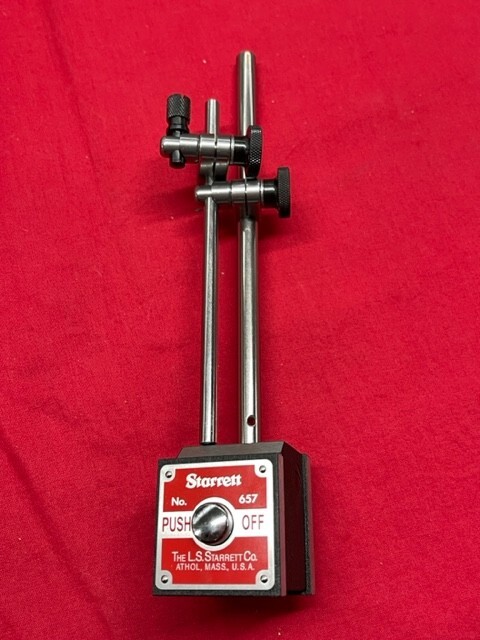 Starrett 657AA Magnetic Base Indicator Holder, Complete Set  IN STOCK!!