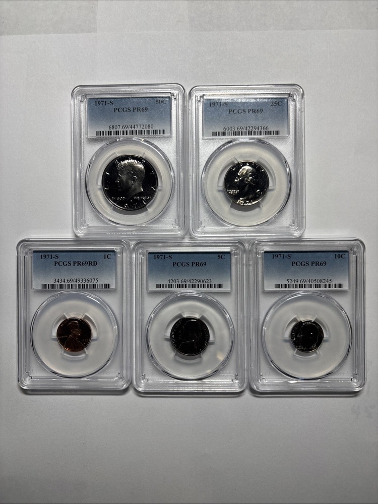 1971-S 5pc Proof Set - PCGS PR69  (KEY DATE)