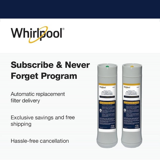 Whirlpool WHEEDF Under Sink 6-Months Replacement Filter