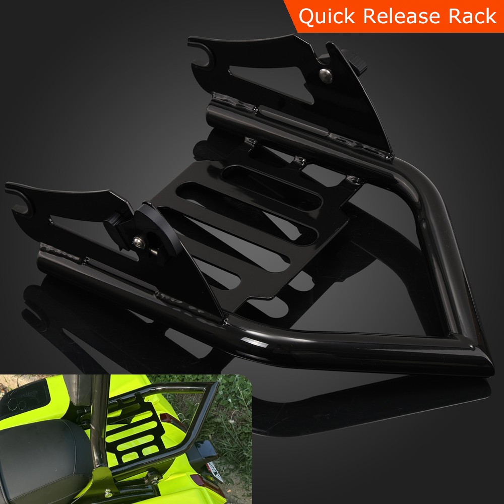 Detachable Two-Up Luggage Rack For Harley 2009-Up Touring Road King Street Glide