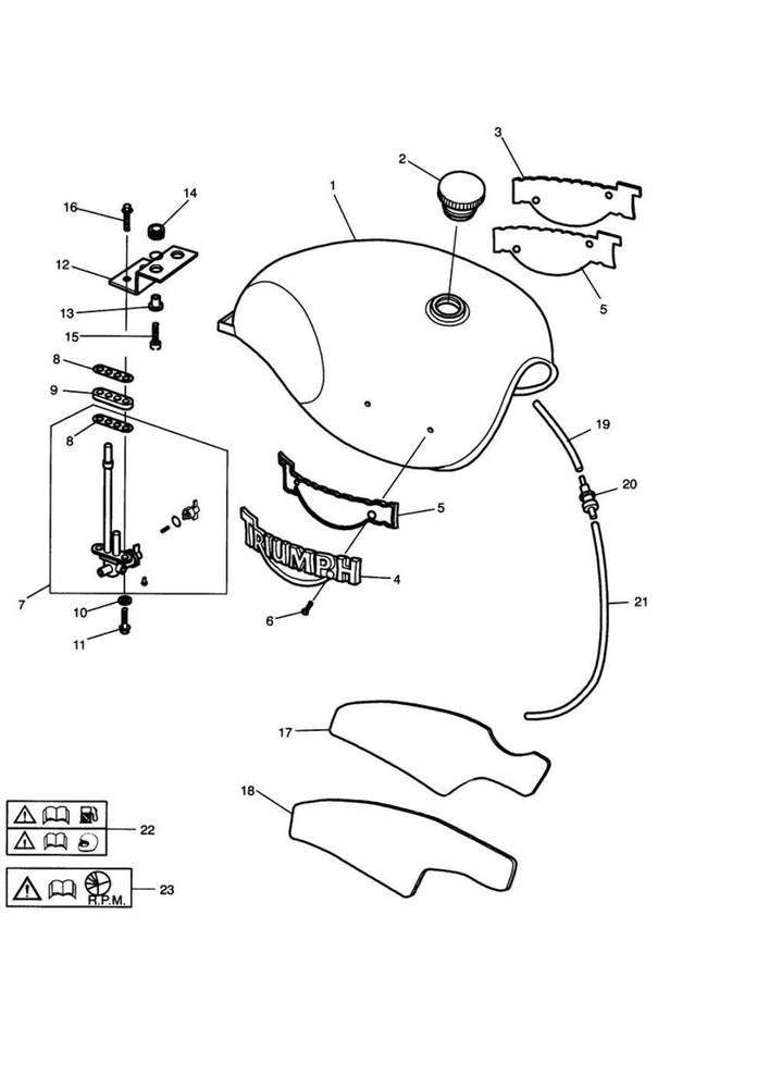 Triumph Classics OEM Fuel Tap Assembly - T2400150