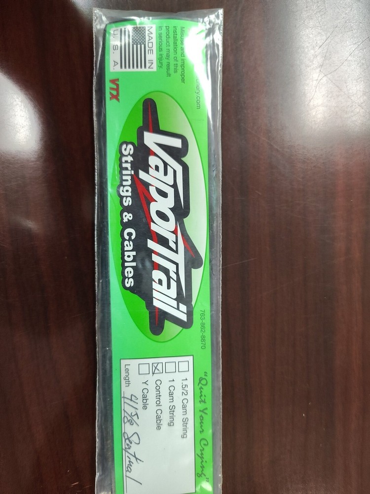 New VaporTrail VTX Replacement Control Cable - 41 5/8 BOWTECH SENTINIAL