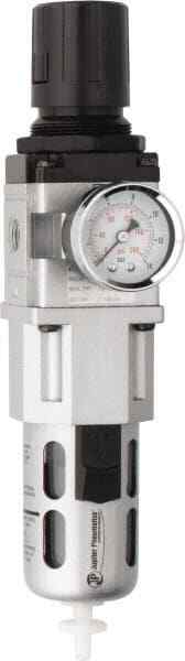 PRO SOURCE Filter Regulator Lubricator Combo Unit with Pressure Gauge: 1/4 NPT