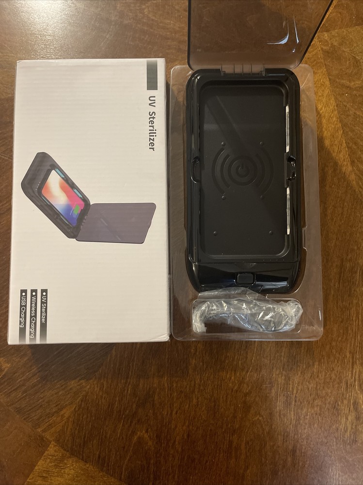 FoneFresh UV Sterilizer, Wireless Charging , USB Charging-black