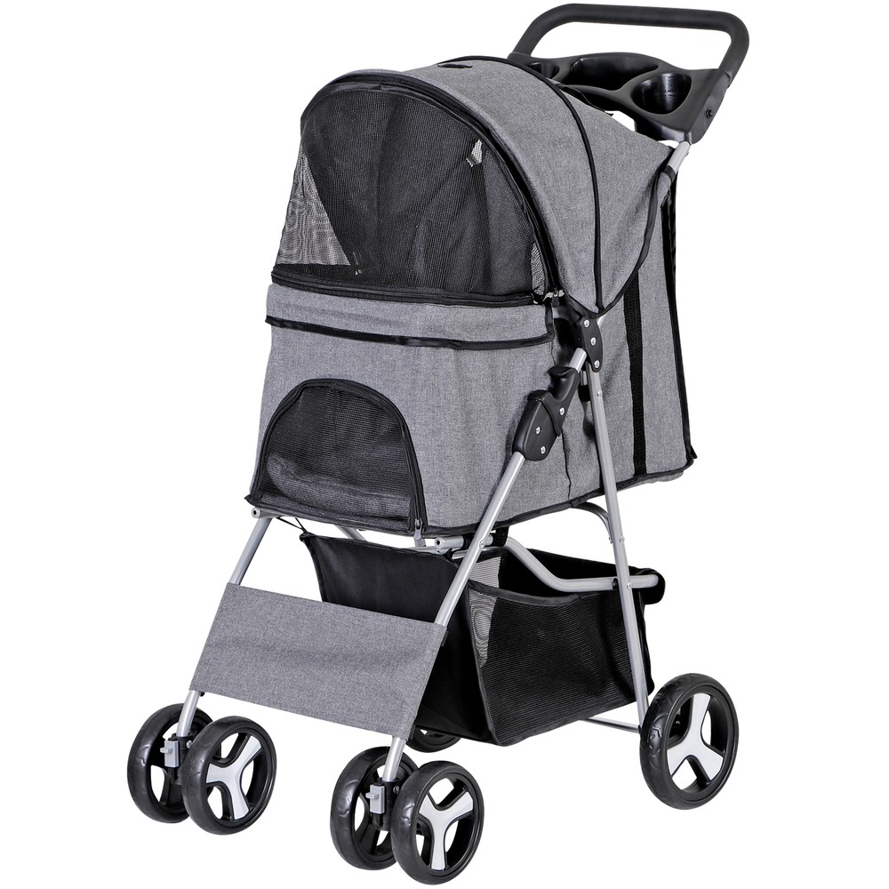 Pet Stroller for Medium Small Dogs Foldable 4 Wheels Dog Strollers Lightweight