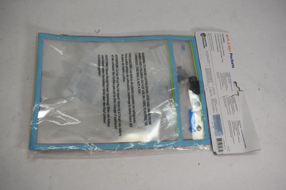 Learning Resources Write & Wipe Pockets 10 Piece A4 Standard Size