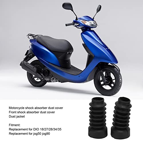 Black Motorcycle Front Fork Boots Dust - Antiaging Dust