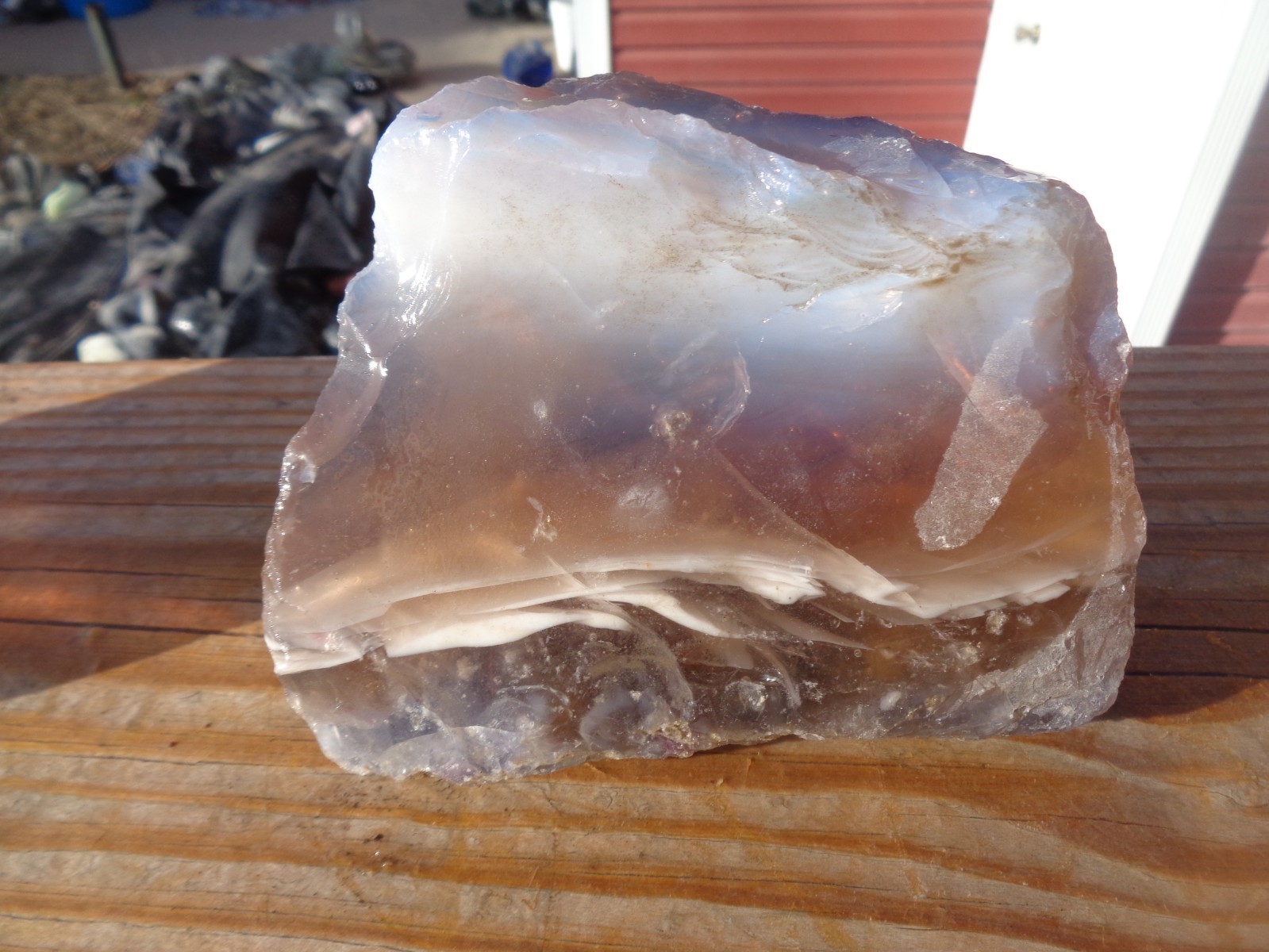 Glass Rock Slag  Clear Multi Color Rocks 2.4 lbs 16C Landscaping Aquarium