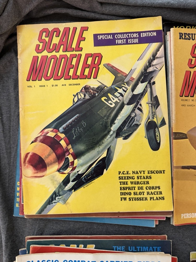 Scale modeler,First issue,First 7 Year complete set 1966-72,vol 1,no 3 missing