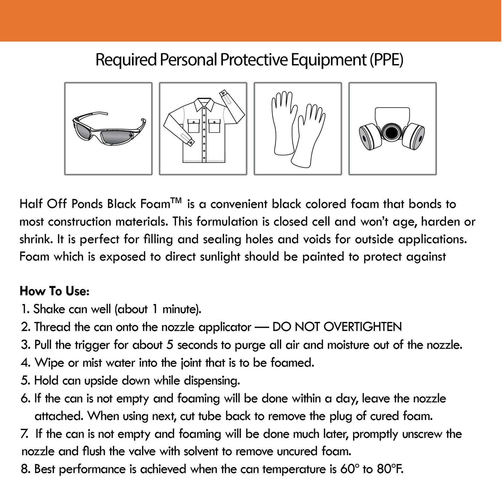 3 Pack Waterfall Foam Sealant Black Spray for Ponds & Rock Gaps 16oz Each