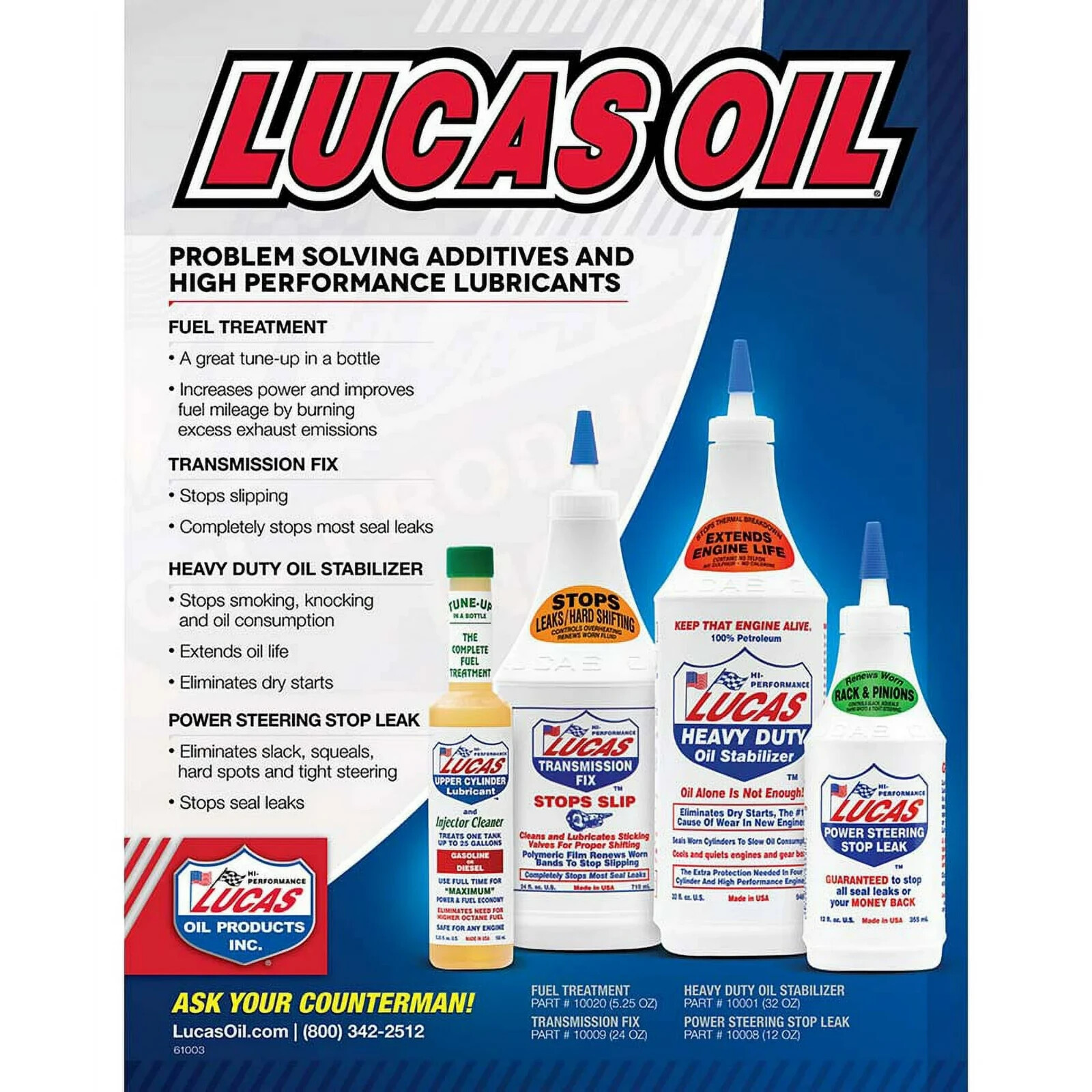 Lucas Oil 10009 Transmission Fix 24 Ounce - Stops Transmission Slips