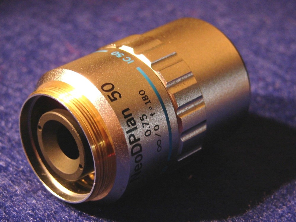Olympus NeoDPlan 50 Microscope Objective 50x 0.75 NA f=180 Infinity/0