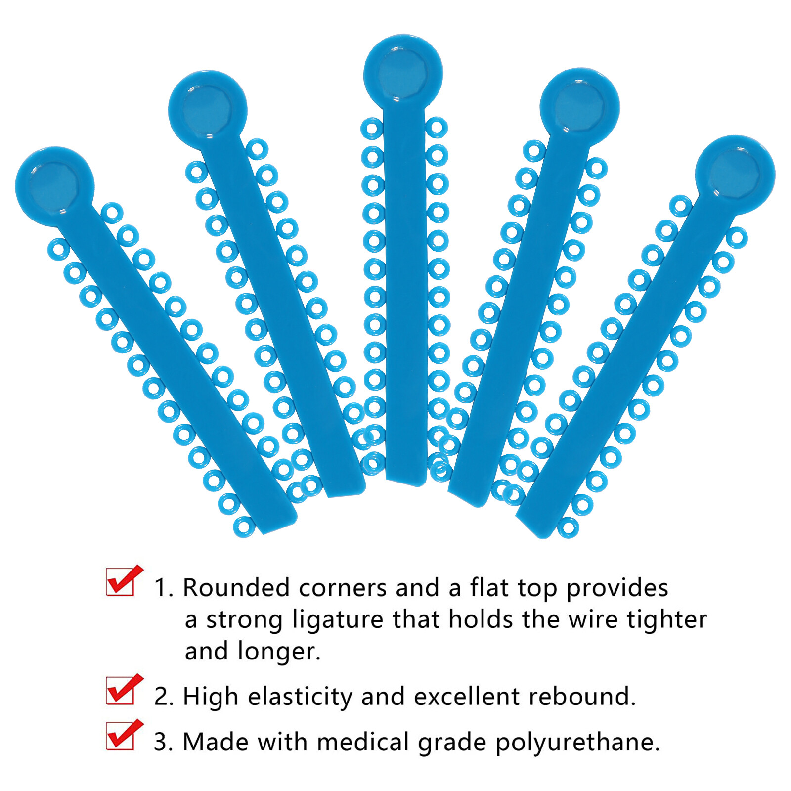 1040pc Orthodontic Ligature Ties Elastic Ligas Ortodoncia Rubber Bands Brackets