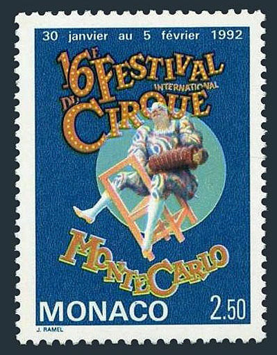 Monaco #1801 MNH Circus