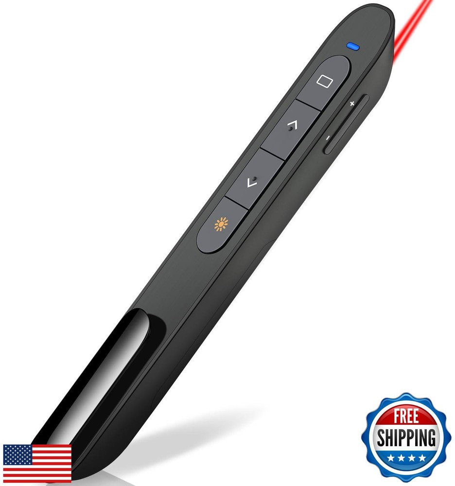 DINOSTRIKE Wireless Presenter Remote Presentation Clicker,RF 2.4GHz USB Prese