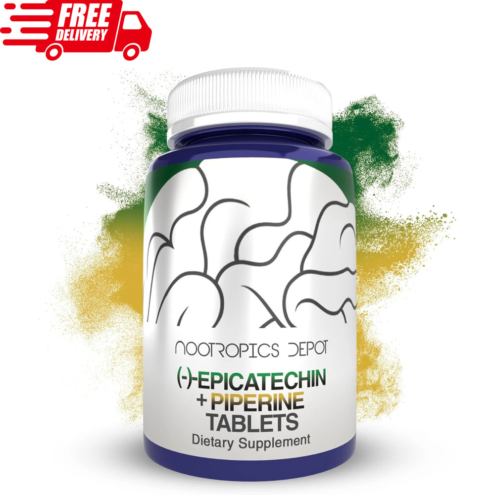 Epicatechin Tablets | 200Mg (−)−Epicatechin + 6Mg Piperine for Bioavailability |