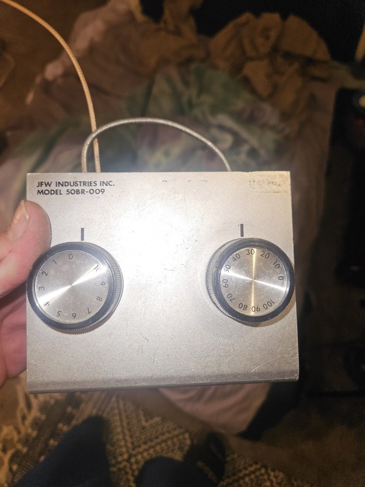JFW Industries Inc. 50BR-009 Variable Attenuator Dual Dial 0-100 Range