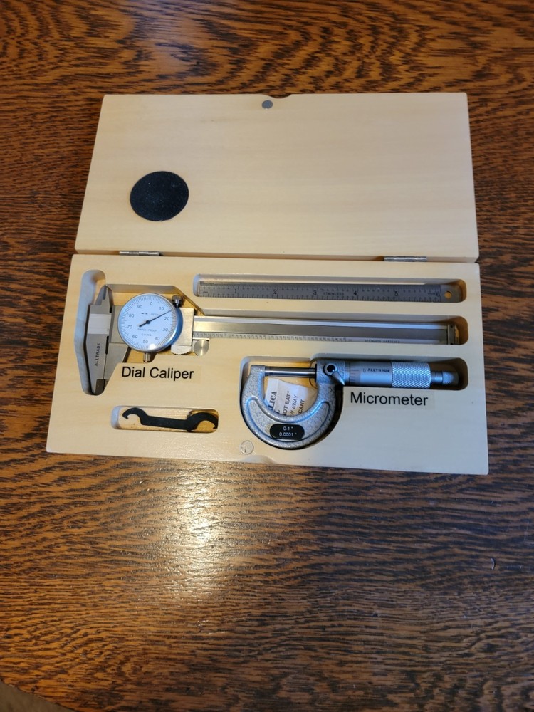 Alltrade micrometer dial caliper tool set