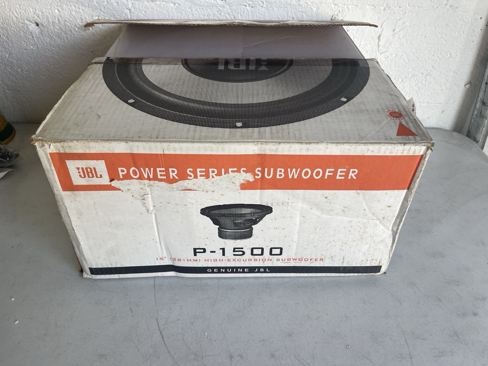 Vintage JBL P-1500 Power Series 15" Subwoofer in Box