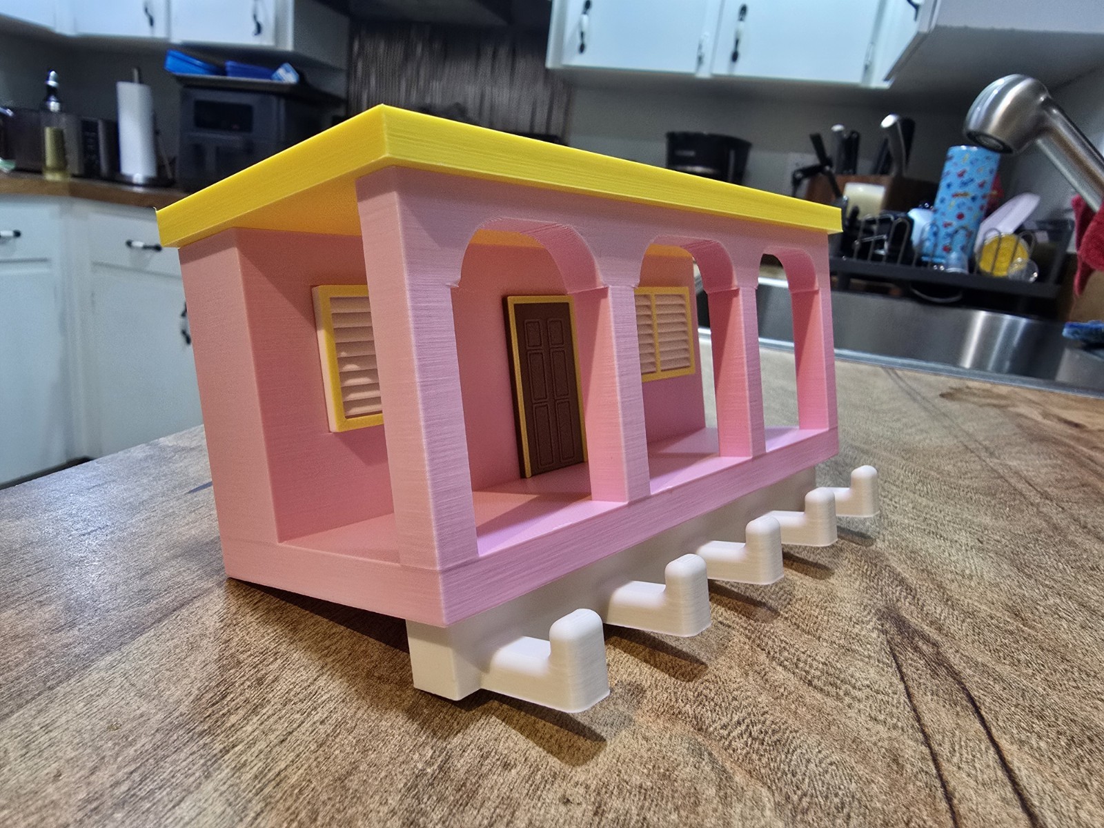 La Casita Bad Bunny Inspired 3D Printed Key Holder | Colorful Home Decor