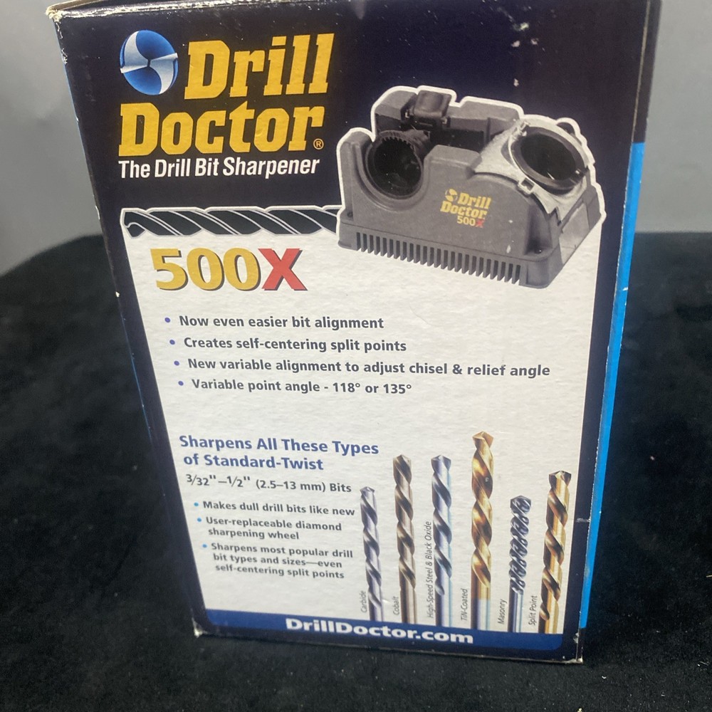 Drill Doctor 500X Drill Bit Sharpener Unused In Open Box