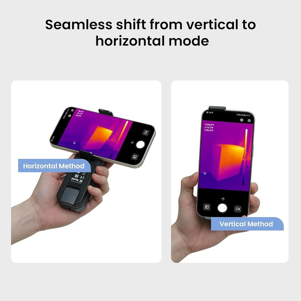 256x192 IR Resolution Thermal Camera Wireless Temperature Imager Camera for iOS