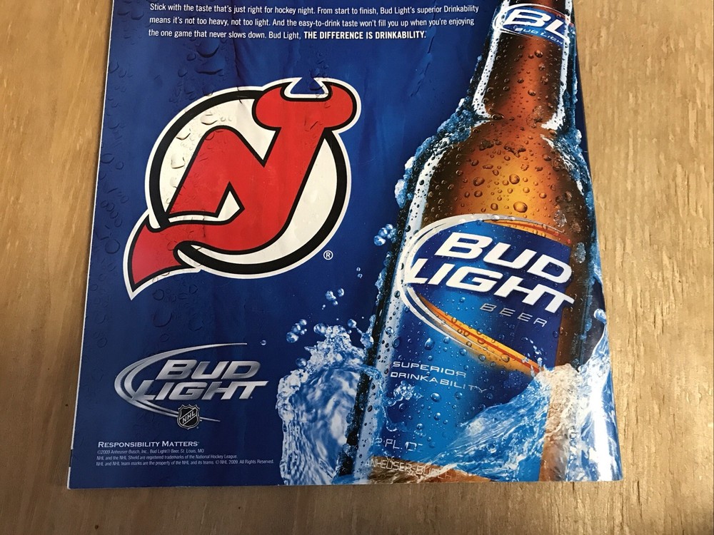 Center Ice 2009-10 New Jersey Devils October 28 2009 Game Program