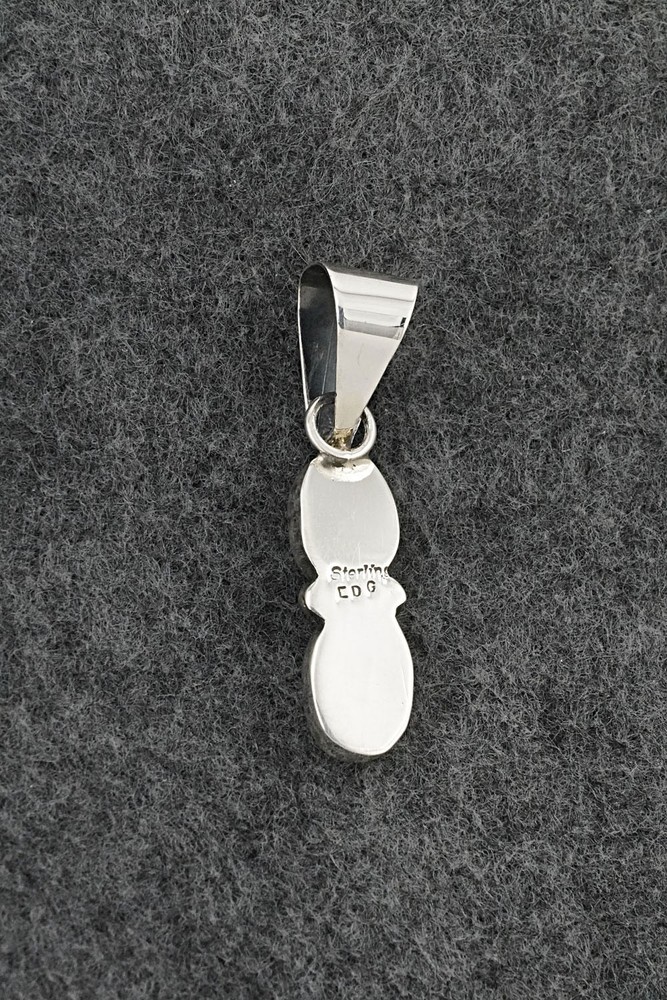 Turquoise & Sterling Silver Pendant - Eugene Gruber