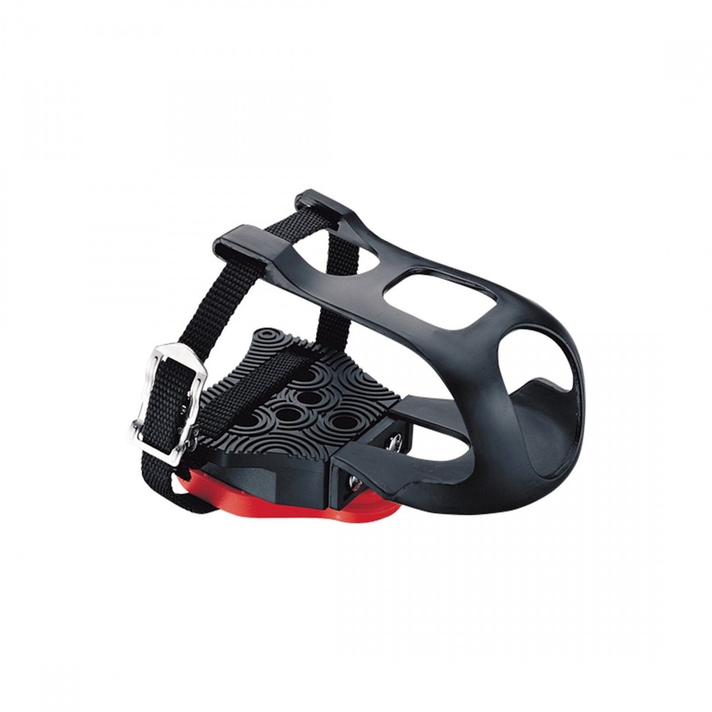 Exustar Thermoplastic Look Delta Toe Clip Pedal Adapter with Straps & ARC1