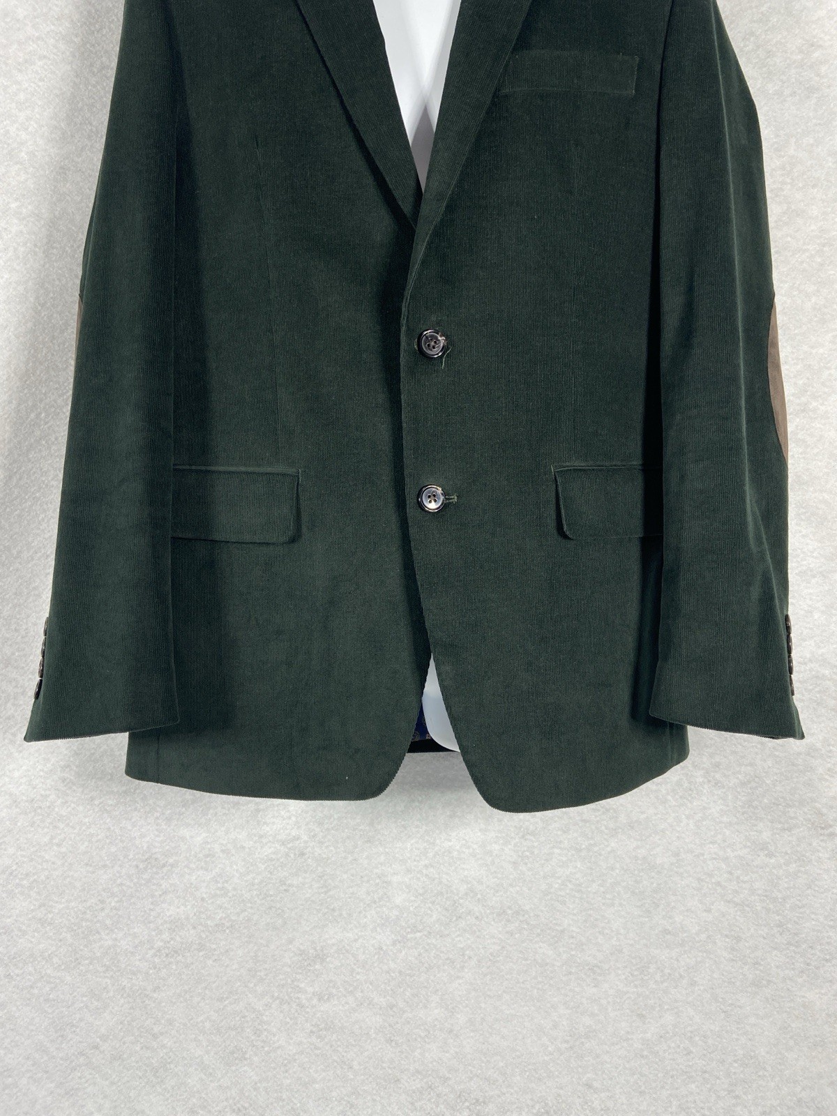 Lauren Ralph Lauren Jacket Men’s 36R Green Corduroy Sport Coat Elbow Patch EUC